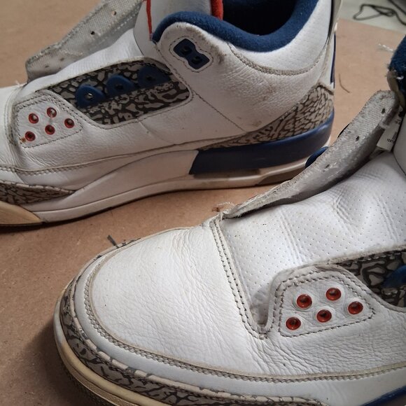 Air Jordan 3 Retro “True Blue” (2016) White/Fire Red/True Blue – Men’s Size 13 - Picture 6 of 6